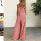 Independent Station European and American 2024 New Amazon Four Color Dot Wide Leg Pants Trousers Digital Printed Backless Pants