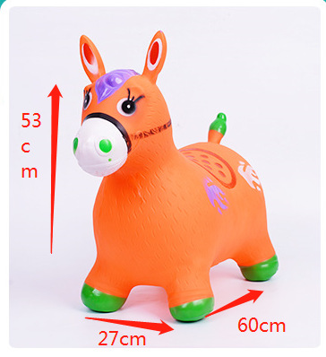 Factory children's pvc inflatable toys rubber jumping horse collection outdoor toys thickened extra large foreign trade Wholesale