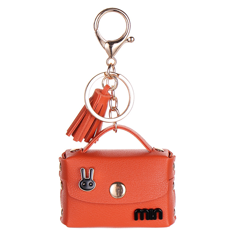 Internet Celebrity Imitation Leather Headphone Storage Bag Three Generation Bluetooth Headphone Set Apple Wireless Bluetooth Headset Keychain Bag