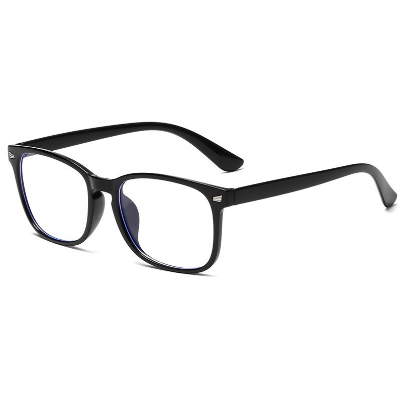 Best selling anti-blue light plain glasses classic fashion retro beige glasses men's and women's fashionable finished myopia glasses 8082