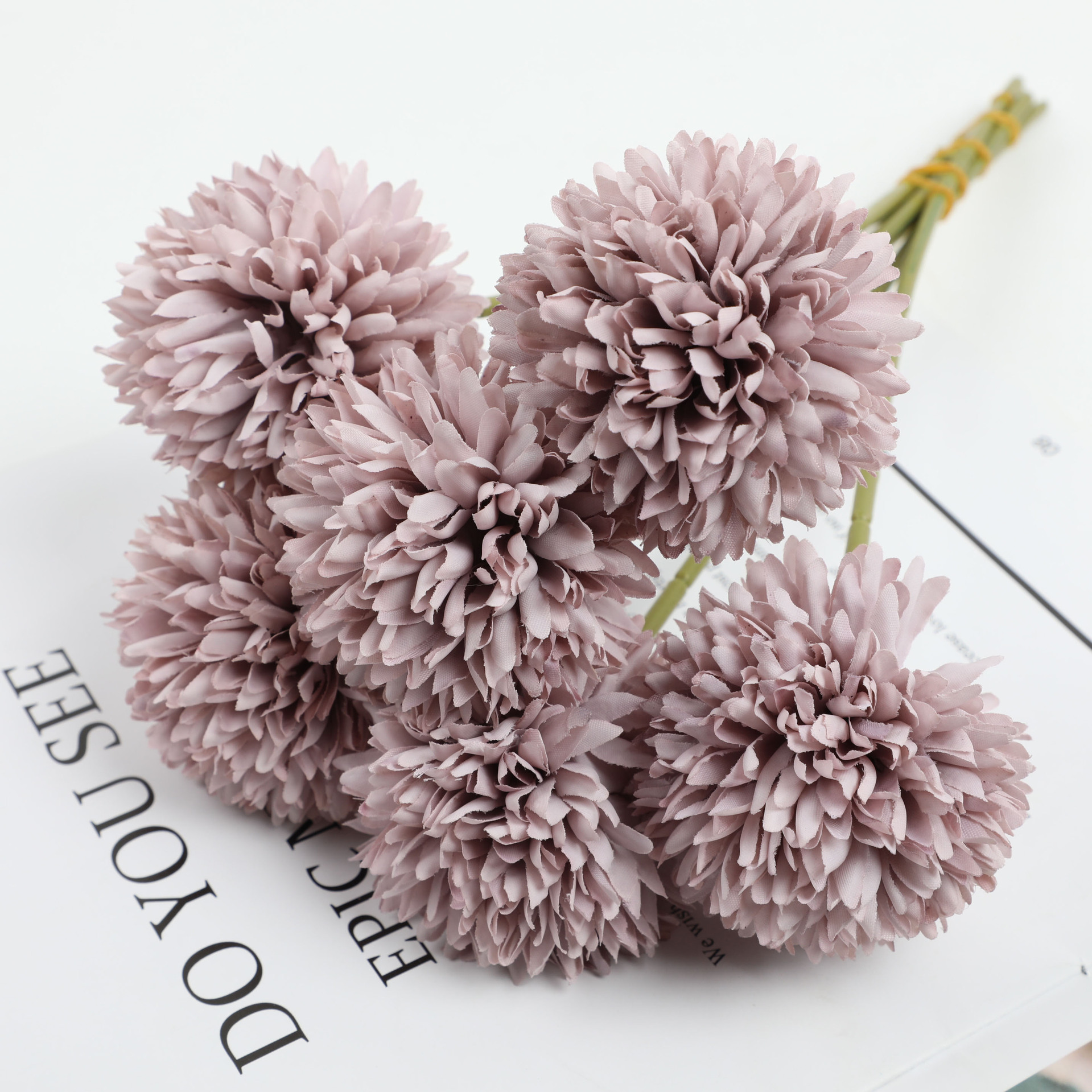 Artificial Flower dandelion artificial wind autumn color table tennis chrysanthemum fake macaron color matching desktop decoration shooting props