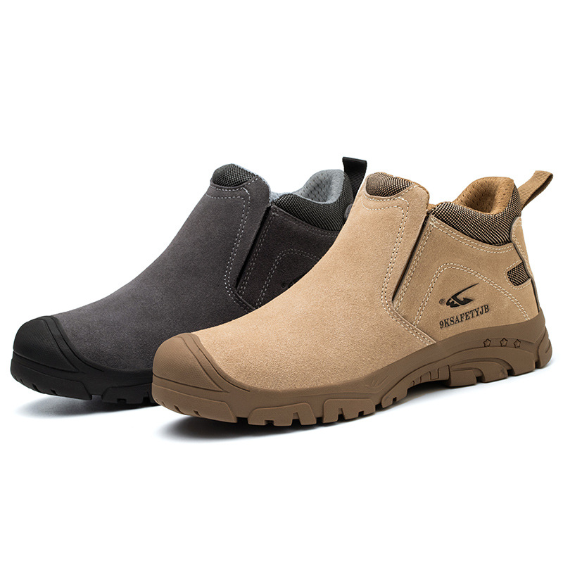 Electric welding labor protection shoes anti-smashing and anti-piercing work shoes anti-slip rubber sole low anti-scald welder comfort protective shoes