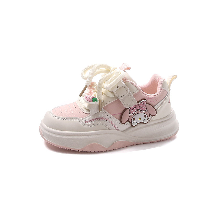 Girls kulomi board shoes 2024 spring and autumn new children's sneaker big children's casual shoes soft bottom non-slip