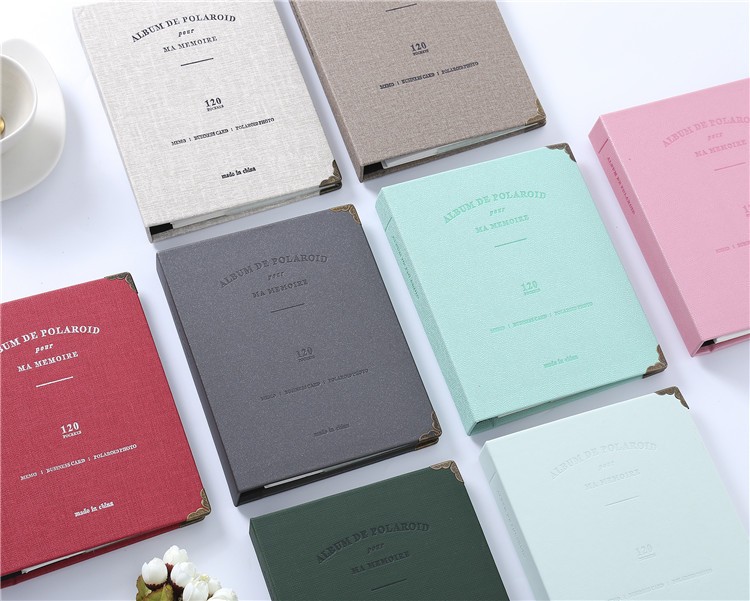 Standard 3 inch photo album large capacity leather coil insert type Polaroid Polaroid photo album Bill business card book 120