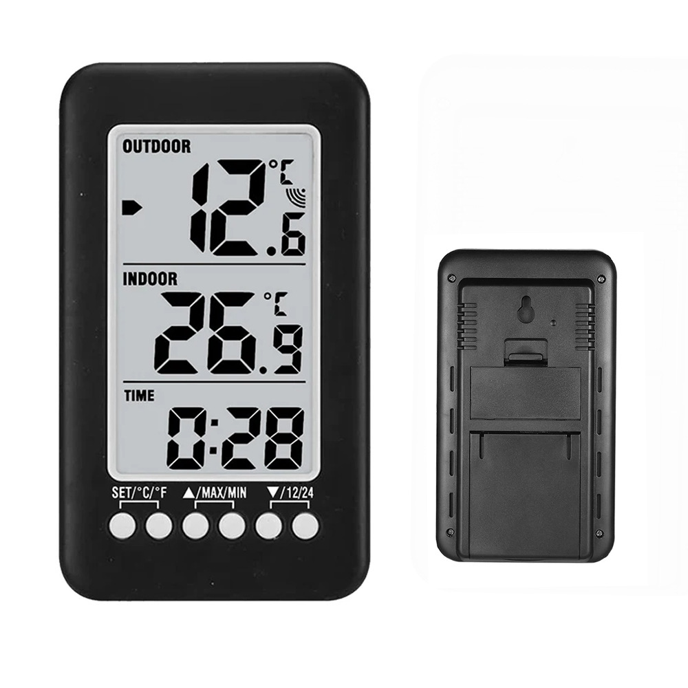 New indoor and outdoor thermometer wireless thermometer household refrigerator freezer maximum minimum memory