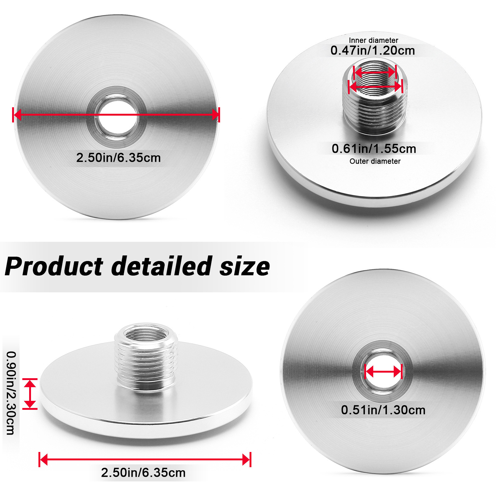 Cross-border car modified spiral oil filter adapter 1/2-28 to 3/4-16 x 2.5 adapter