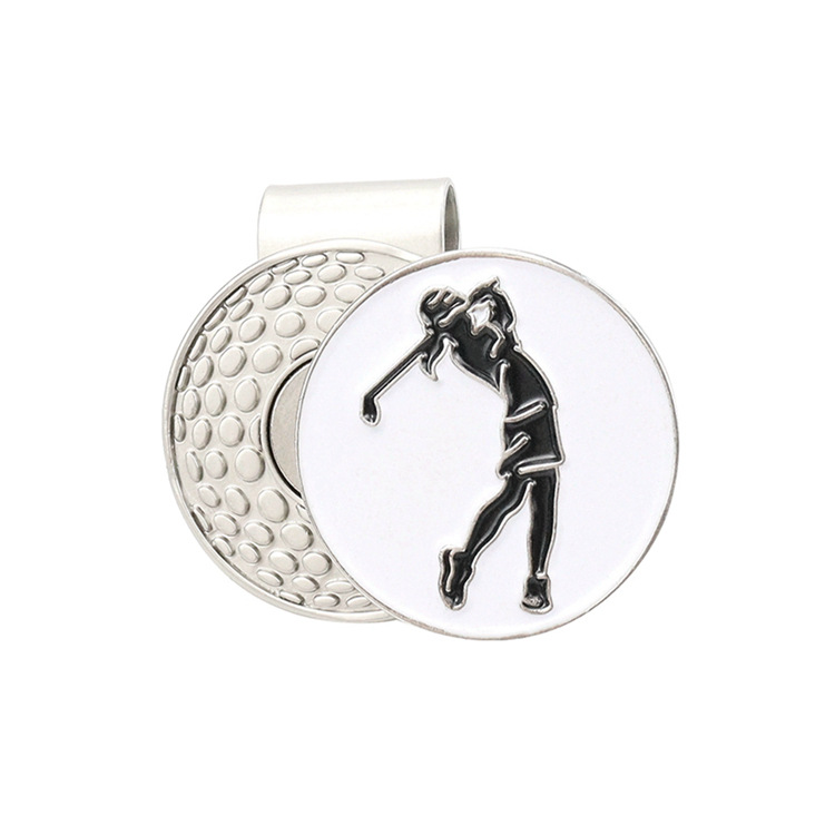 Wholesale in stock Golf Magnetic Metal Cap Clip Club Mark Cap Clip High-grade Metal Green Clip Any