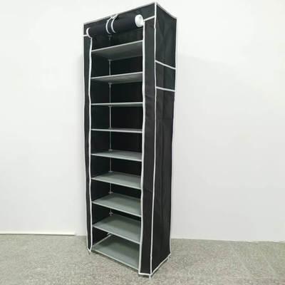 Door Special Supply Simple Shoe Cabinet Non-woven Multi-layer Steel Pipe Storage Dustproof Home Finishing Space-saving Shoe Rack