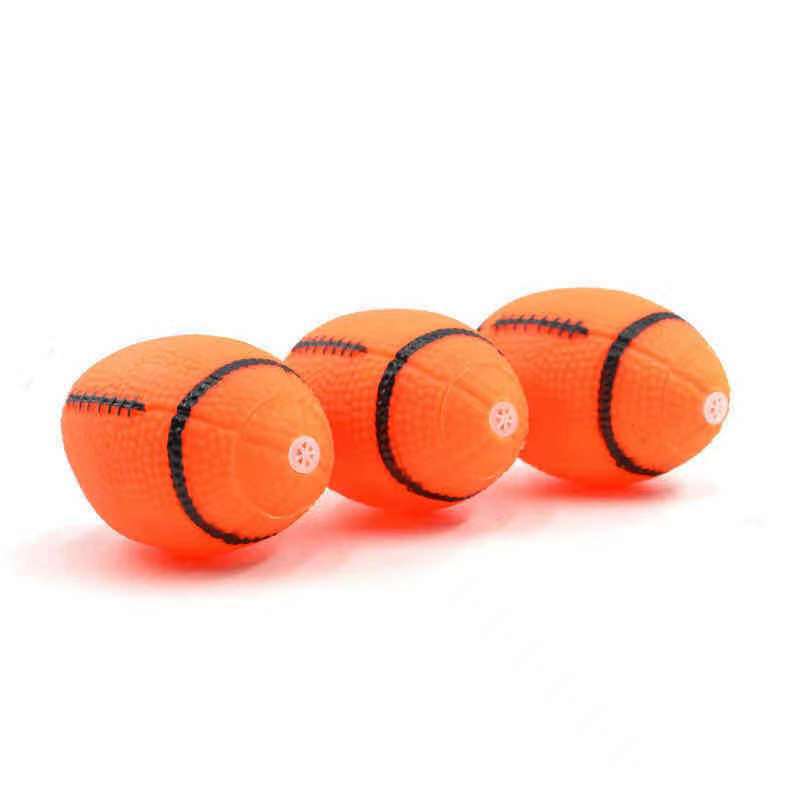 Dog Toy Vocal Rugby Toy Wear-resistant Dental Cleansing Vinyl Ball Toy Pet Special Dog Training Supplies