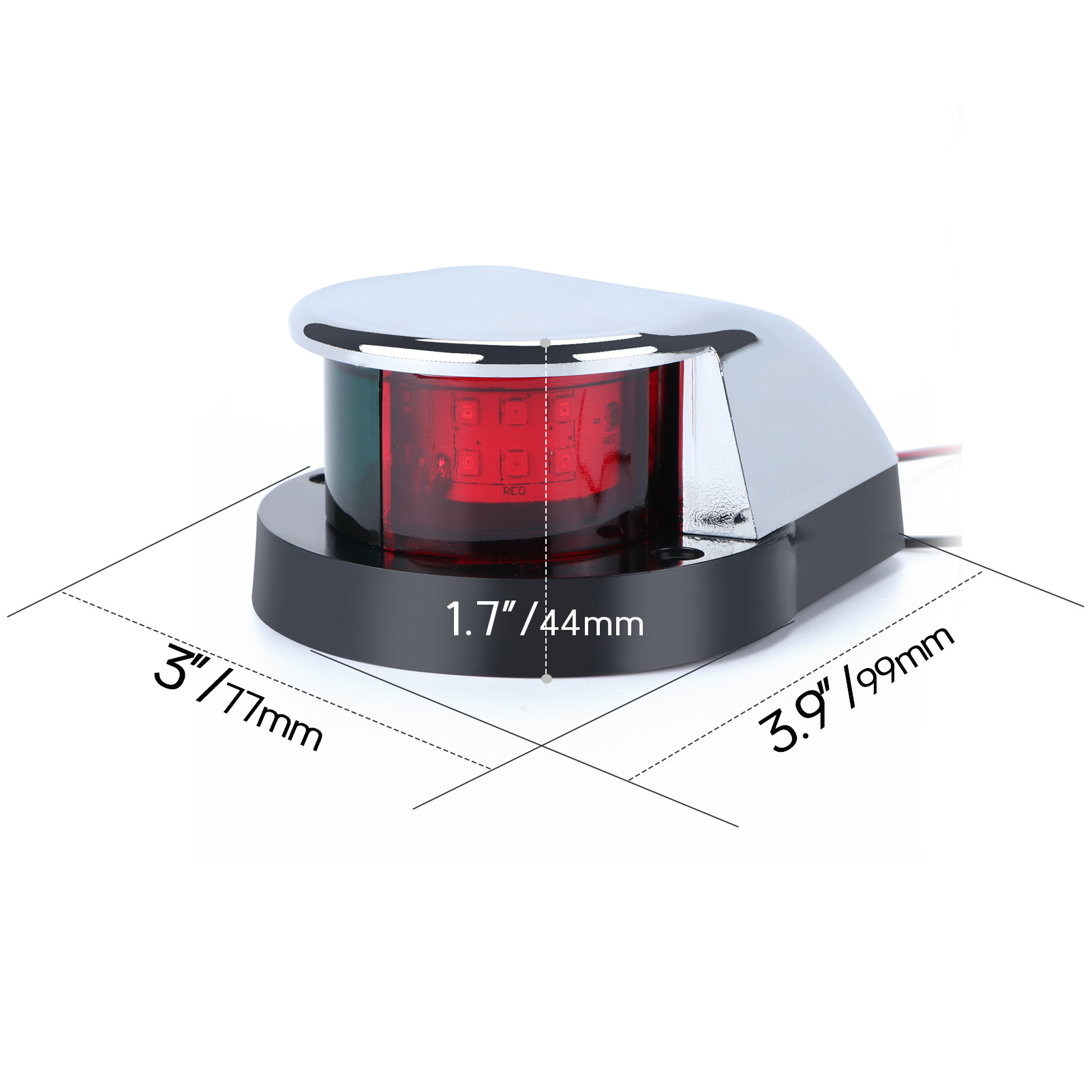 LED navigation lights left and right ship side lights navigation lights red and green signal lights Yacht Marine hardware accessories