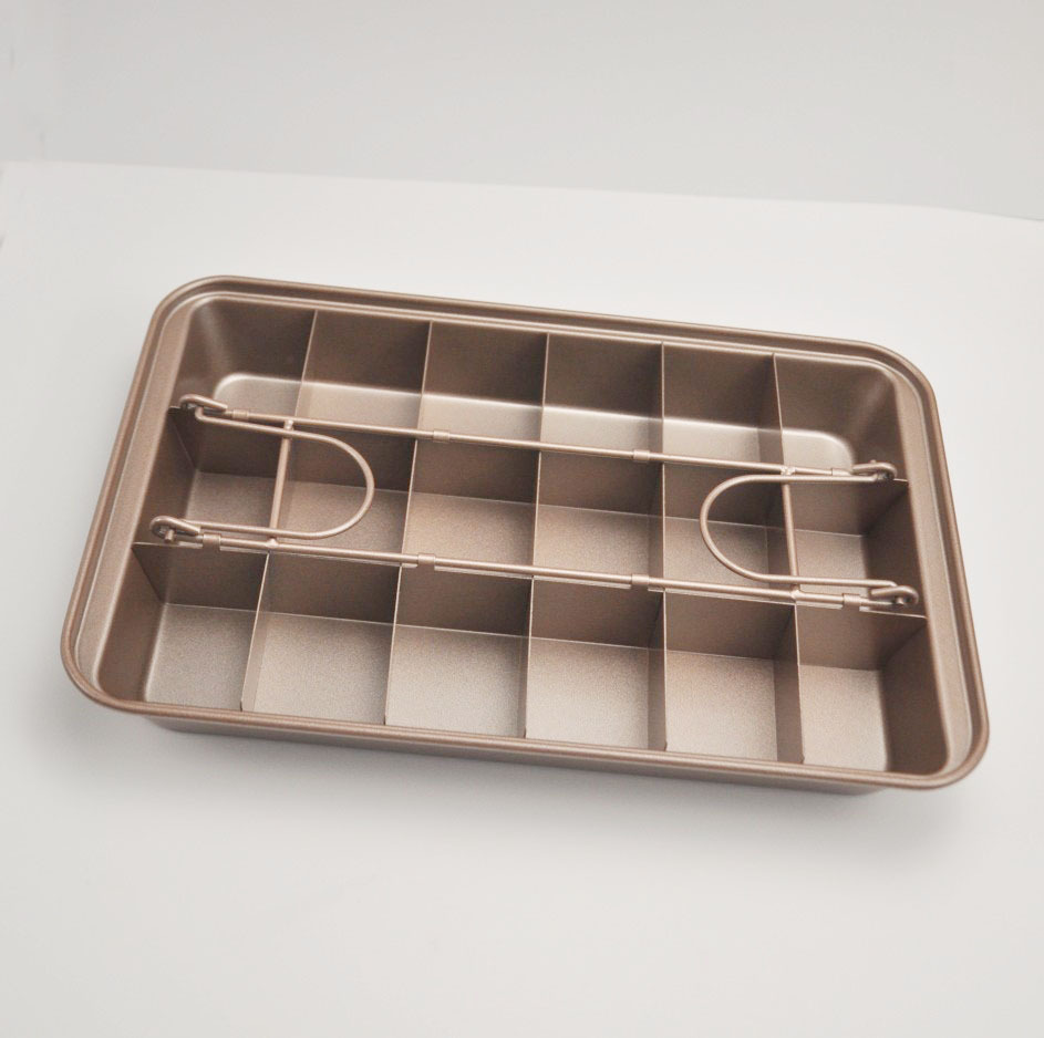 Brownie Cake Baking Pan Non-stick Carbon Steel Cake Mold Square Splittable Cake Pan Brownie Pan