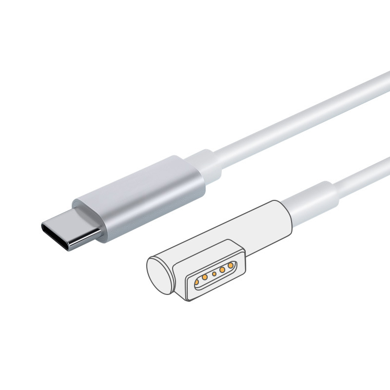 Typec to Magsafe2 fast charging data cable magnetic suction L/T head suitable for Apple notebook MacBook air