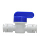 Blue cap of 2-part ball valve