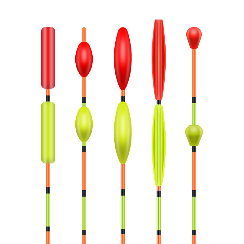 DIY float thickened head myopia buoy eye-catching bean fish float Triangle flat tail floating tail enlarged head fishing gear accessories