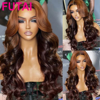 Human Hair Ombre/Highlight/Piano Color Human Hair Wig Dye Headgear