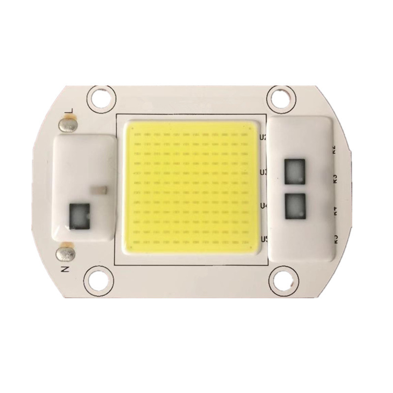 AC220V drive-free 50W integrated LED white warm white road spot lamp projection lamp bulb chip lamp board 20-200W