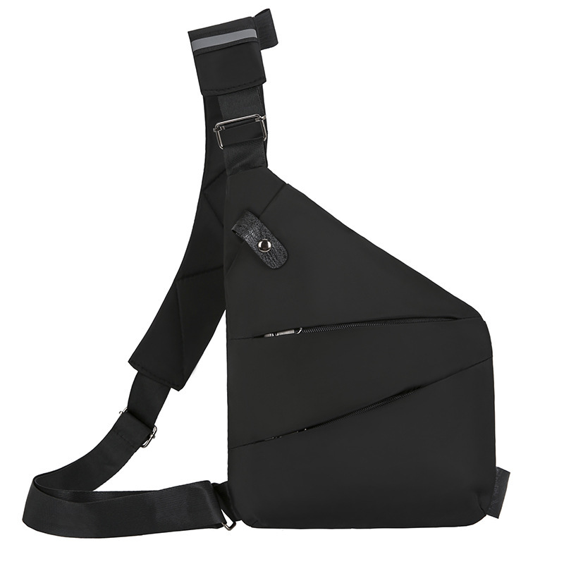 Foreign Trade New Crossbody Bag Men's Trendy Multifunctional Sports Waist Bag Business Pin-fit One-shoulder Anti-theft Bag Pin-fit Chest Bag