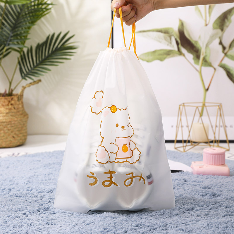 Travel Clothes Packaging Bag Underwear Shoes Storage Bag Special Clothing Shoes Zipper Bag Cartoon Split Sealed Bag