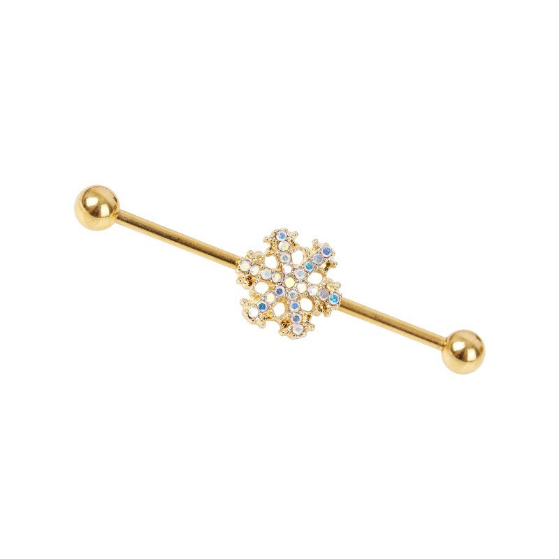 Gabe European and American Cross-border Butterfly Earrings Heart-shaped Zircon Stainless Steel Sun Planet Long Ear Puncture Earrings