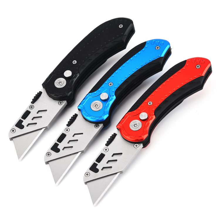 Stainless steel art knife multifunctional folding art knife wallpaper paper cutting knife outdoor knife wallpaper art knife