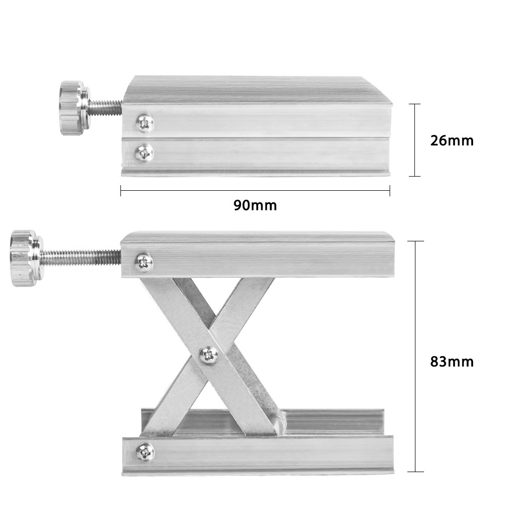 Cross-border aluminum alloy ground pasting instrument lifting table 360 rotating table level meter automatic leveling bracket fine adjustment