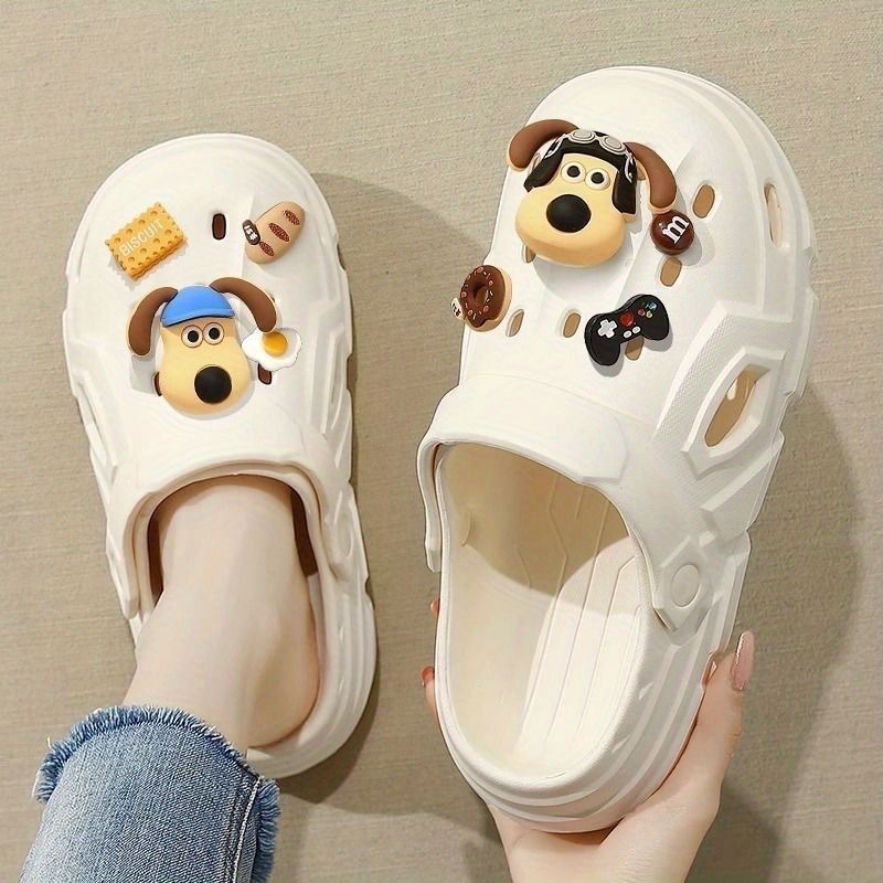 Thick Sole Hole Shoes Men's Non-slip Slippers Female Nurse Couple's New All-match Casual Sandals and Slippers Beach Shoes