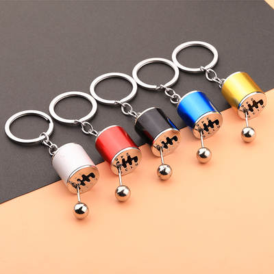 Factory spot direct sales car modified gear shift key chain creative personality car modified gear head key chain