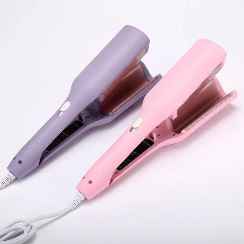 32mm negative ion deep V plywood French egg roll curling stick water ripple large roll wave wool roll does not hurt hair