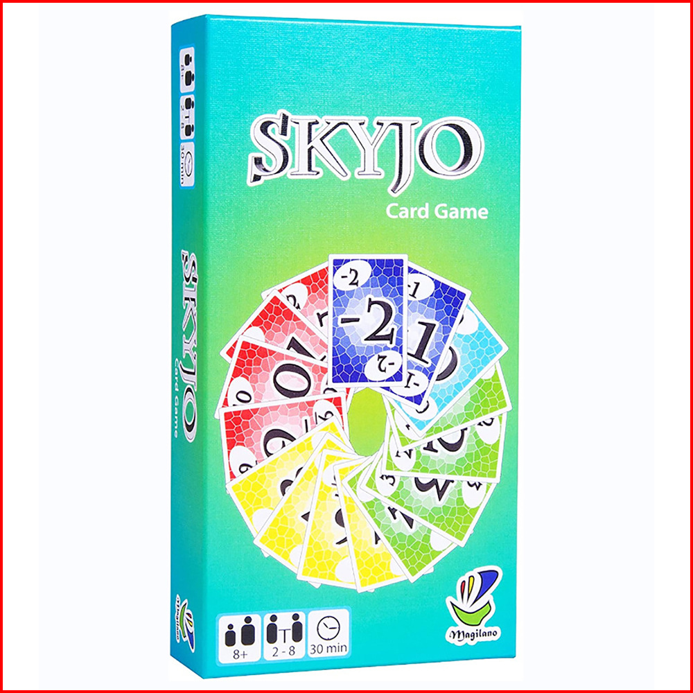 English version SKYJO action card game Leisure party board game chess and card toy card game