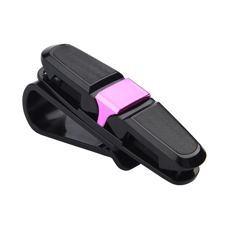 Creative new car sun visor glasses clip car multifunctional carbon fiber sun visor card storage clip ink glasses frame