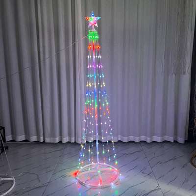 Cone rotating tree light LED circling tree cone Tower RGB flagpole Lights Christmas tree lights