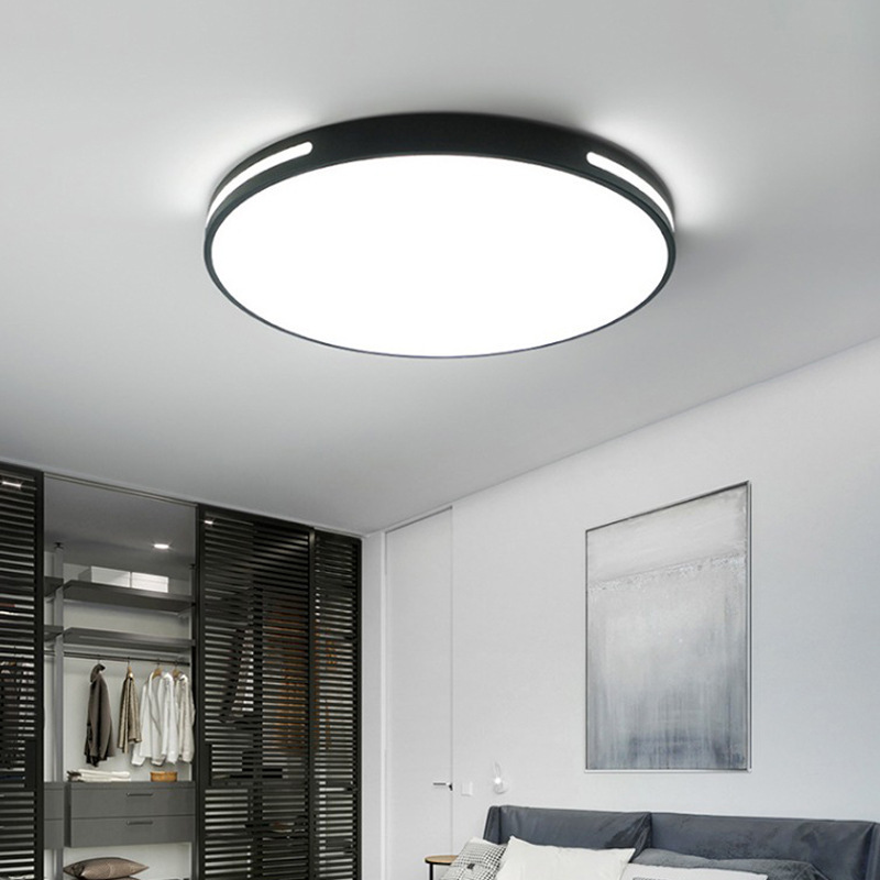 Led Ceiling Light Round Simple Bedroom Living Room Light Atmospheric Nordic Side Light Ceiling Light Three-proof Corridor Lamps