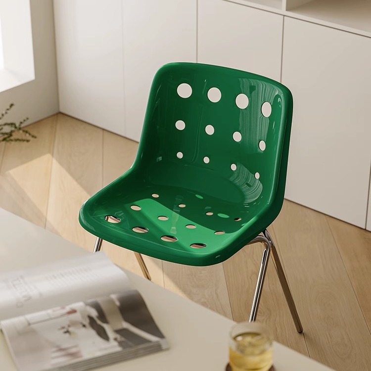 Cheese Chair Creative Ins Household Plastic Dining Chair Simple Designer Middle Ancient Dining Chair Cream Style Backrest Stool