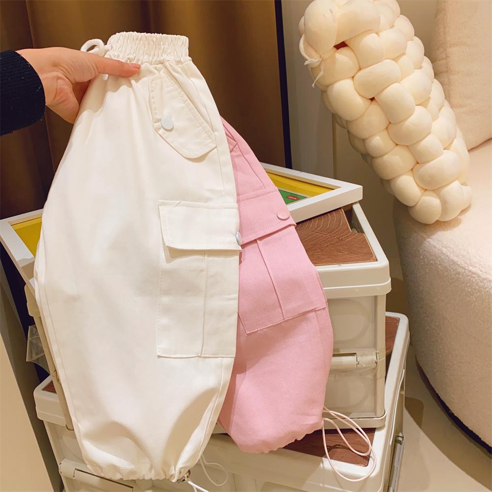 Children's pants 2023 new Korean style loose sports overalls Spring and Autumn New girls' casual fashion pants fashion