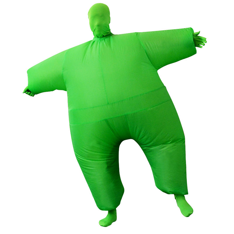 inflatable-cartoon-masked-ninja-costume-for-halloween-party---fat-guy-performance-outfit-white-silicone-blow-up-clothing