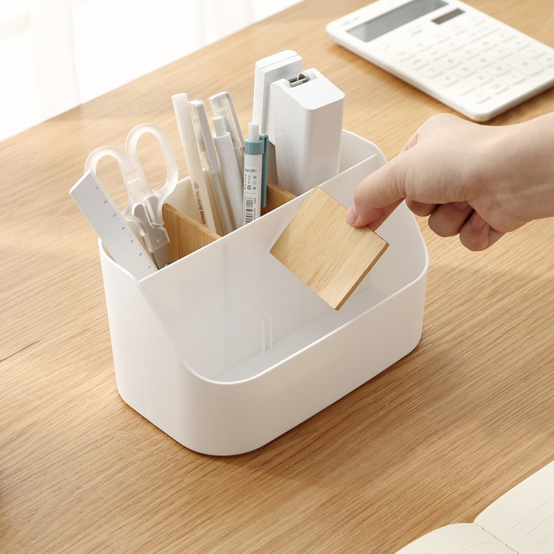 Storage box desktop storage student desktop sundries mini compartment stationery pen holder large capacity cross-border household goods