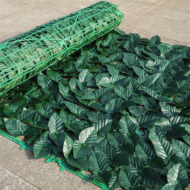 Simulation Fence Leaf Fence Artificial Fence Net Simulation Plant Green Leaf Decorative Fence Fence