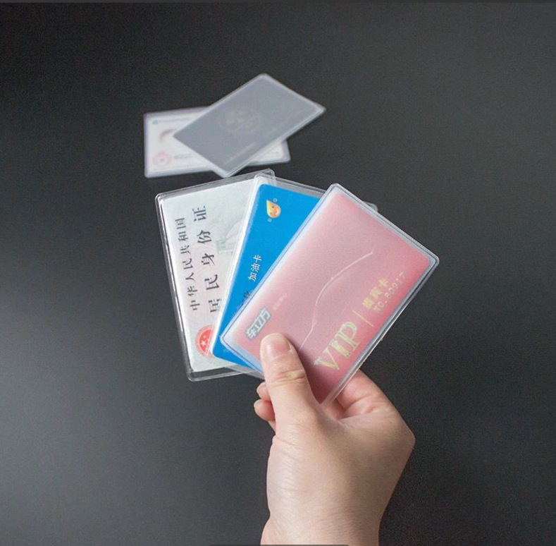 Transparent frosted PVC Bank bus ID card card cover waterproof anti-scratch degaussing ID card cover protective cover