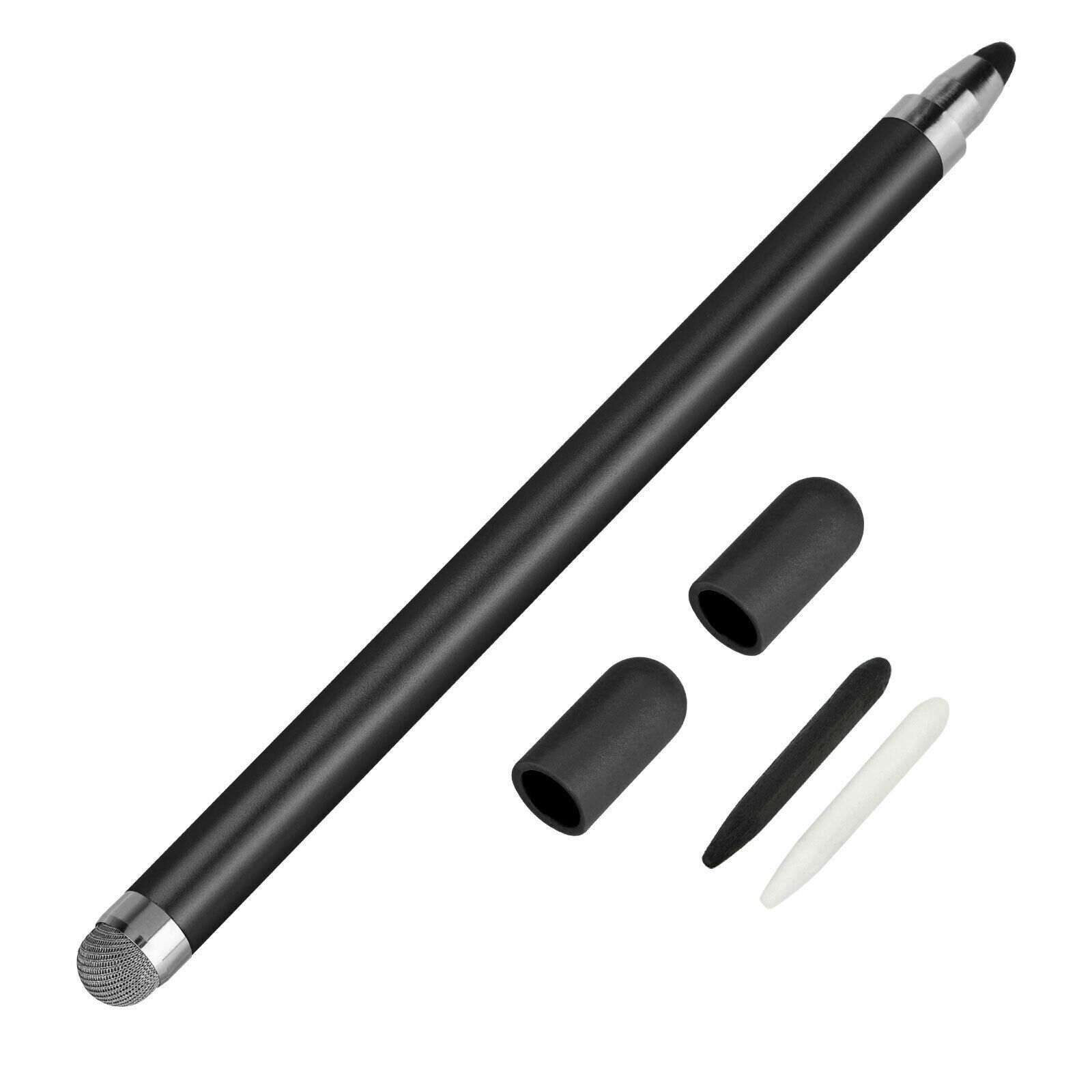 Cross-border dedicated handwriting capacitive pen transparent suction cup double touch two-in-one point reading machine high stability metal painting brush