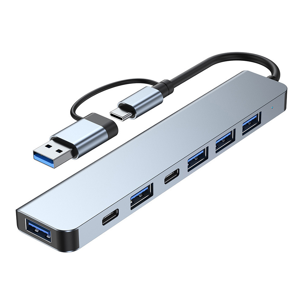 Computer usb dual-head docking station notebook typec docking station multifunctional seven-in-one charging data hub