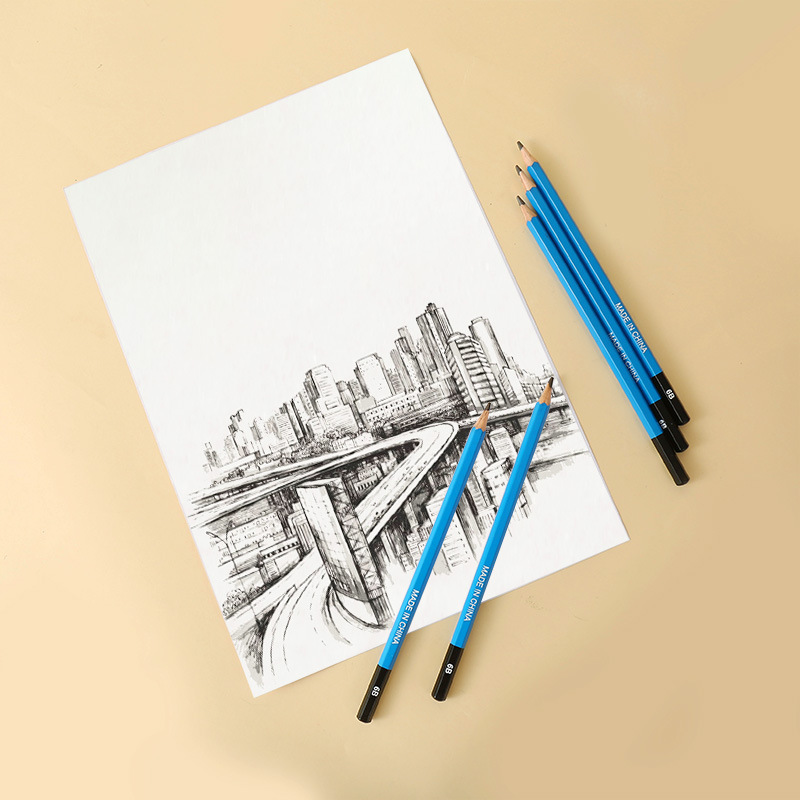 Great Sage Sketch Pencil 2b4b8B Painting Pencil Soft Medium Hard Carbon Pen Carbon Pen Art Painting Pencil Wholesale