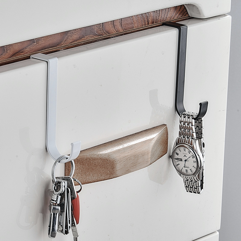 Space aluminum radiator hook cabinet door rear hook multifunctional hanging rod single Hook bathroom towel creative small hook