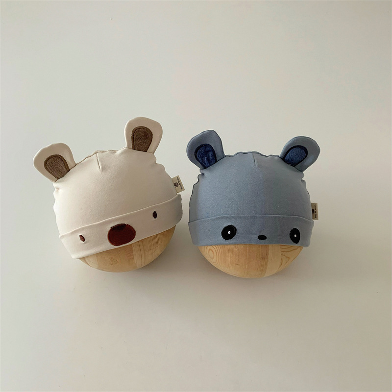 Autumn South Infant Hat Winter 2024 New Ins Fashion Cartoon Newborn Cap Baby Brim Hat Wholesale