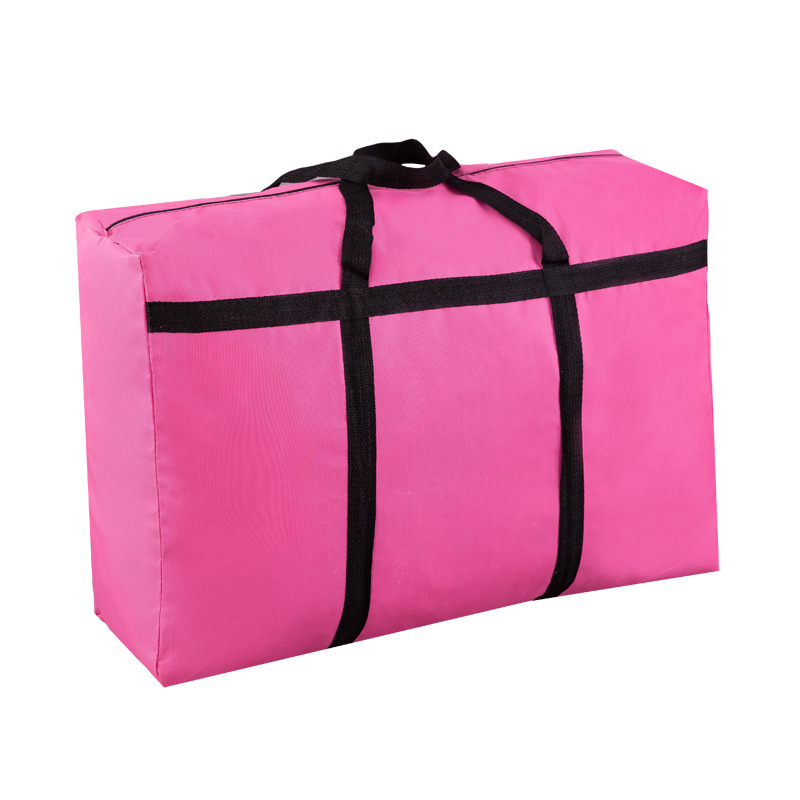 Wholesale Oxford cloth thickened moving bag moisture-proof finishing clothes storage bag super pure color large capacity luggage bag