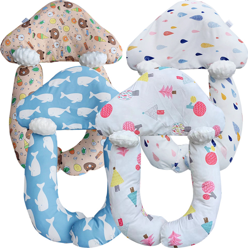 Newborn Baby Stereotype Pillow Baby 0-3 Years Old Children Sleep Security Artifact Pillow Comforts and Corrects Partial Head