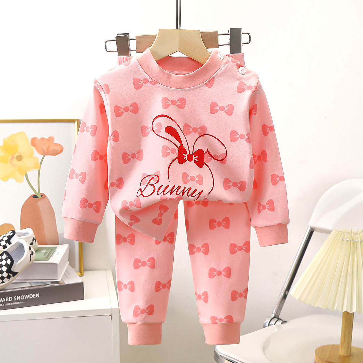 Children's Underwear Pure Cotton suit Warm Boys' Autumn Clothes Pajamas Female Baby's Autumn Clothes Autumn Trousers Home Clothes Children's Clothing Category A