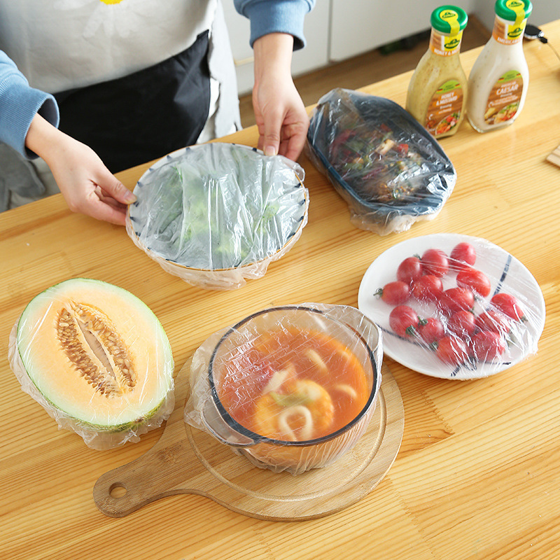 現物は使い捨てラップカバー家庭用食品級冷蔵庫peキッチンラップカバー残飯防塵カバー|undefined