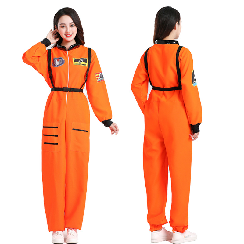 Halloween Astronaut Space Suit Pilot CoS Character Aviator Costume Astronaut Costume Stage Costume Play Dress