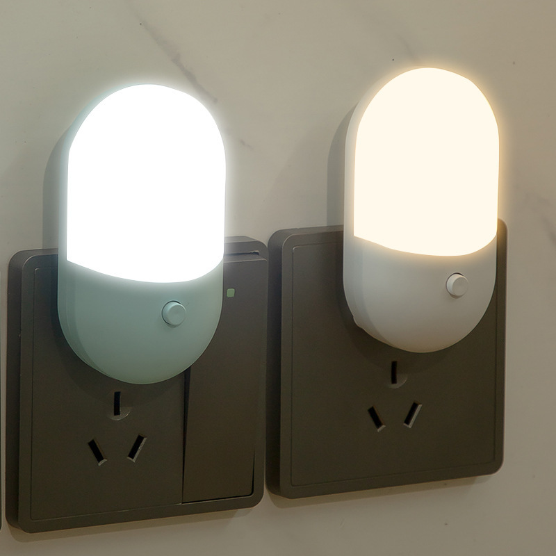 Mini led night light switch night light plug-in led light eye protection night light baby nursing night light bedside light