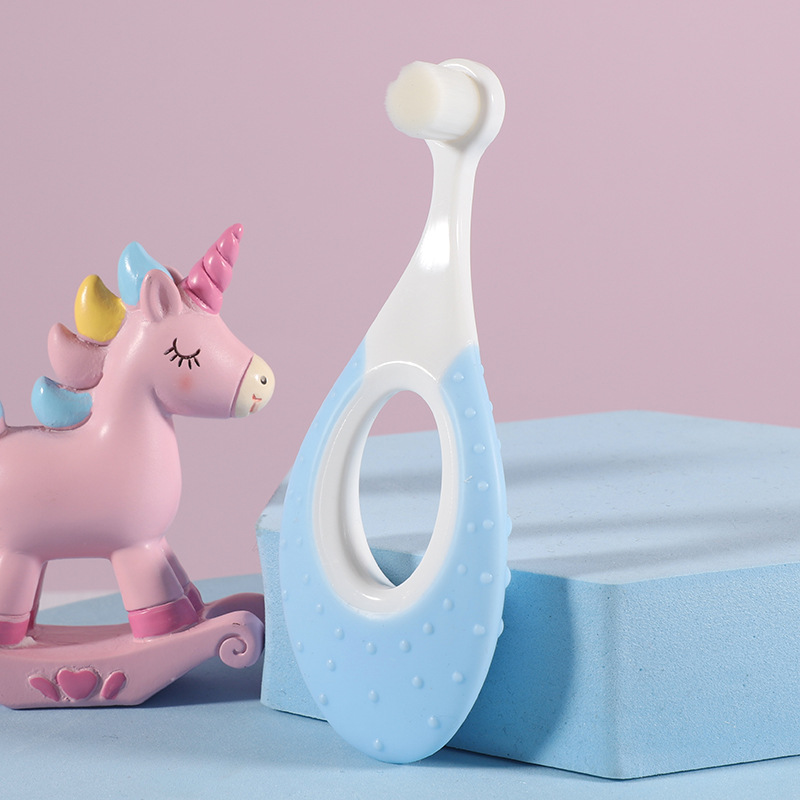 Factory 2 sets of children's ten thousand hair toothbrush baby soft hair toothbrush soft and gentle gum protection toothbrush